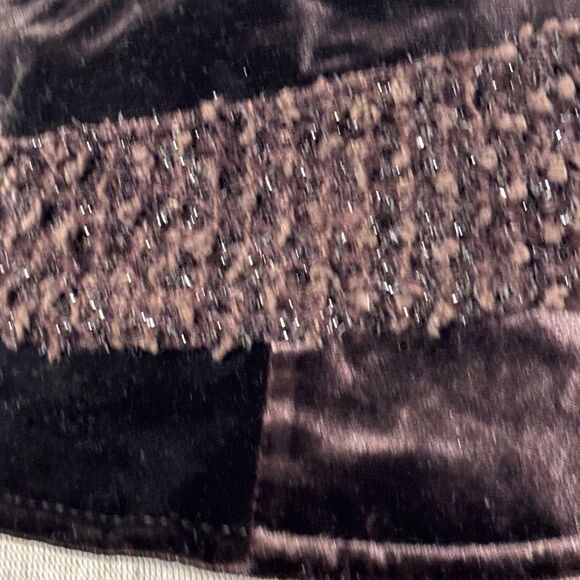 Women’s Vintage Japanese Plum Purple Swiss Dot Glitter Fancy BUCKET HAT - Picture 7 of 10